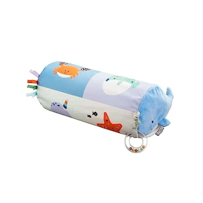 Image of Nuby Ocean Friends Tummy Time Pillow Early Development Compact Inflatable Suitable from Birth