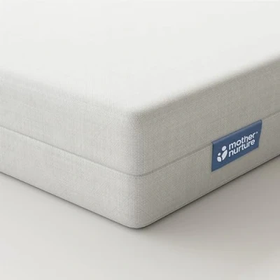 Image of Mother Nurture Essential Foam Travel Cot Mattress, White, 100 x 70 7.5 cm