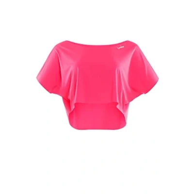 Image of WINSHAPE Women&#039;s Functional Light Cropped Dance Top Dt104 T Shirt, Neon Pink, S