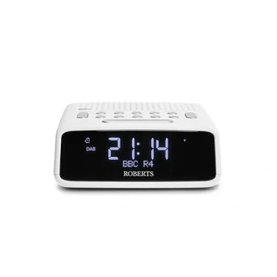 Image of Roberts ORTUSDAB FM/DAB/DAB+ Bedside Alarm Clock with large LCD VA Display, black