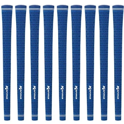 Image of Karma Velour Golf Grips for Women (9 Pack), Undersize, Blue