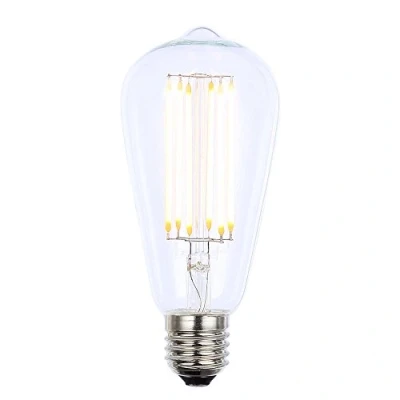 Image of LITECRAFT Light Bulb 6 Watt E27 Edison Screw LED Filament Teardrop Fitting (Clear, Single)