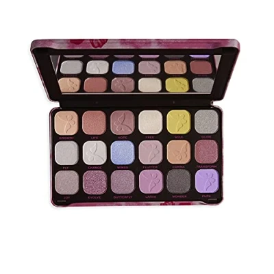 Image of Makeup Revolution, Forever Flawless Eyeshadow Palette, Butterfly, 18 Shades, 19.8 g