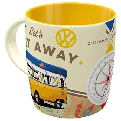 Image of Nostalgic Art VW Bulli “Let&#039;s Get Away! Volkswagen Camper Van Mug43032