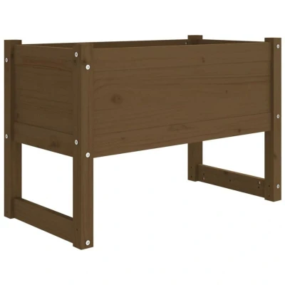 Image of vidaXL Planter Honey Brown 78x40x52 cm Solid Wood Pine