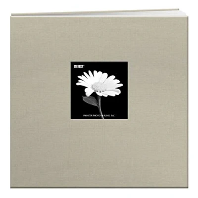 Image of Pioneer 12 x inch Book Cloth Cover Post Bound Album, Biscott Beige