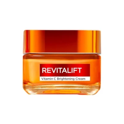 Image of L&#039;Oréal Paris Revitalift Vitamin C Brightening Cream for Face, With and Salicylic Acid, Brightens Skin, Tightens Pores Reduces Appearance of Lines, 50ml