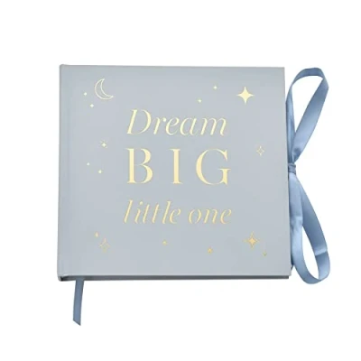 Image of Baby Photo Album by Bambino Stars 4&#039; x 6&#039; Blue / Dream Big