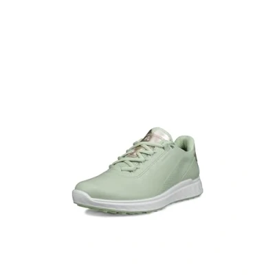 Image of ECCO Womens Golf S Casual Leather Matcha Gold Metallic Trainers 7.5 UK