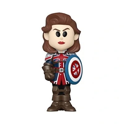Image of Funko Vinyl SODA: Marvel Friday What If Captain Carter 1/6 Odds for Rare Chase Variant Comics Collectable Figure Gift Idea Official Merchandise Toys Kids &amp; Adults