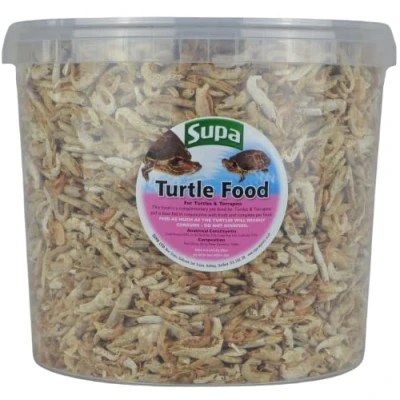 Image of Supa Turtle &amp; Terrapins Food Superior Mix 5 Litre Bucket, Made Using Premium Quality Natural Ingredients,White Pink