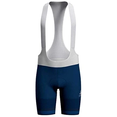 Image of Odlo Men&#039;s Zeroweights Ceram Suspenders Tights, Estate Blue, S