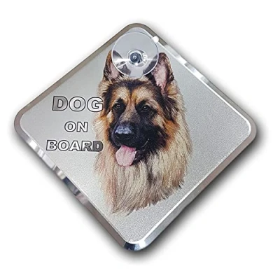 Image of Avisa Auto Tattoo Sticker Dog on Board German Shepherd 11,5x11,5cm