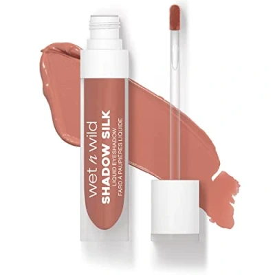 Image of Wet n Wild Shadow Silk Liquid Eyeshadow, Highly Pigmented Eyeshadow with Shimmer Finish, Dries Quickly, Easy to Apply Wand Applicator for Ultimate Precision, Neutral Terra Shade