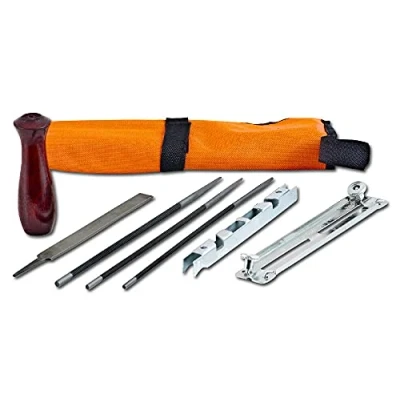 Image of Arnold 1194 X1 0030 File Set for Sharpening Chainsaw Blades Packaged in a Bundle