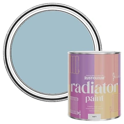 Image of Rust Oleum Blue Heat Resistant Radiator Paint in Matt Finish Nan&#039;s Best China 750ML
