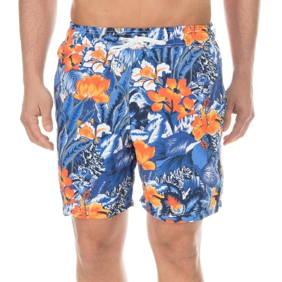 Image of Hackett London Mens Bermuda swimsuit with mesh interior lining HM800495 Multicolour Polyamide Size Small