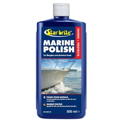 Image of STAR BRITE Marine Polish One Step Formula Removes Light to Medium Chalk and Oxidation Leaves a Durable Protective Coating that Protects Against Discoloration