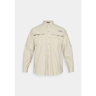Image of Columbia Men&#039;s Bahama II Long Sleeve Shirt, 2024 Fossil, Large