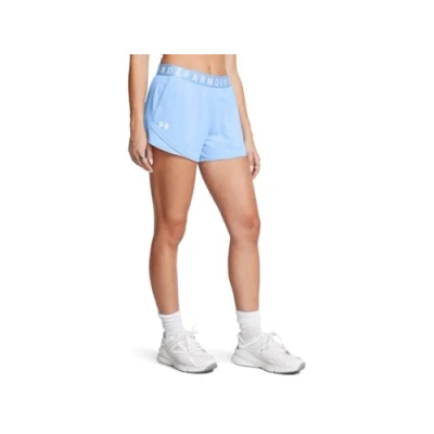 Image of Under Armour Womens Play Up Twist 3.0 Shorts , (466) Horizon Blue / White Medium