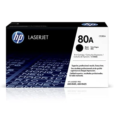 Image of HP CF280A 80A Original LaserJet Toner Cartridge, Black, Single Pack