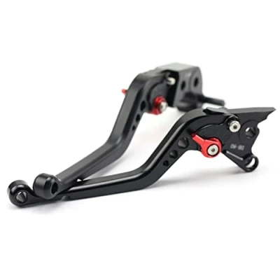 Image of Brake Clutch Levers For Aprilia TUONO V4 RR/Factory RSV4 1100 1000 RR/RF Motorcycle Left Right Short/Long Handle Leavers 1 Pair (Black,Long)