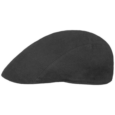 Image of Swing flat cap with peak, Men, black, One Size