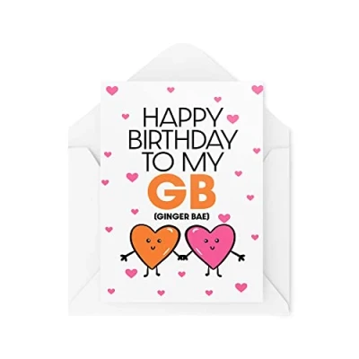Image of Funny Birthday Cards Ginger Bae For Her Him Redhead Boyfriend Girlfriend Card CBH1611
