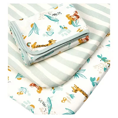 Image of Tutti Bambini Bedside Crib Starter Pack Run Wild