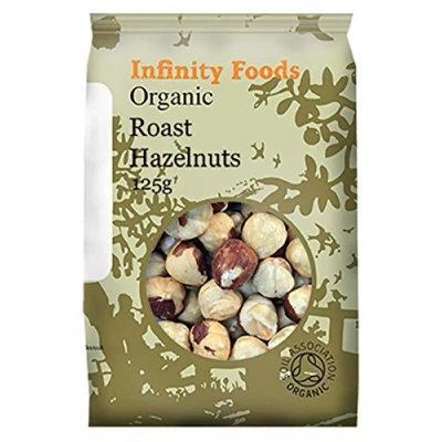 Image of Infinity Foods Organic Roasted Hazelnuts 125g