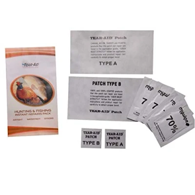 Image of Tear Aid Tape Waders/Chest Waders &amp; Waterproofs Repair Kit Type A B Patches