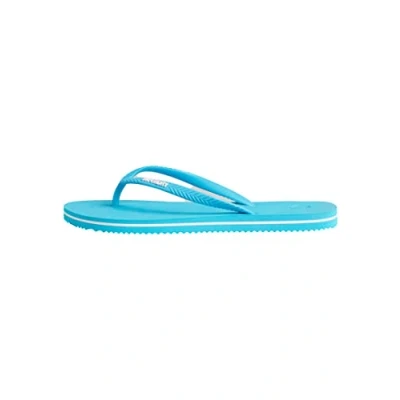 Image of Superdry Women&#039;s Vintage Classic FLIP Flop, Beach Blue, Medium UK