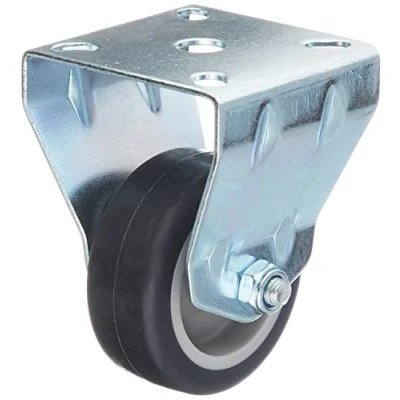 Image of Metafranc 800570 Fixed Castor, Diameter, 55 x mm, Rubber, Plain Bearing, Gray, Ø 50 mm