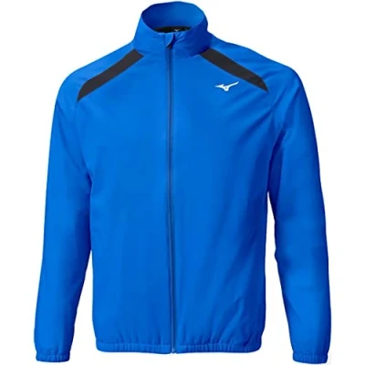Image of Mizuno Golf Mens Move Breath Thermo Tech Full Zip Waterproof Jacket Blue Medium