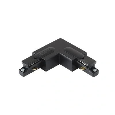 Image of Track Lighting L Connector Inside Feed Black Aurora