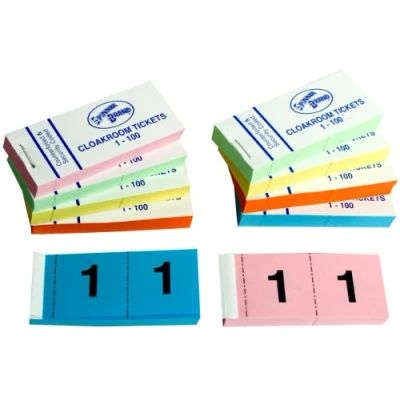 Image of Thomas &amp; Anca Club Supplies Ltd 10 Books of 1 100 Cloakroom Raffle Tombola Tickets