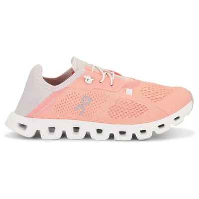 Image of ON Womens Cloud 5 Coast Textile Synthetic Flamingo Pearl Trainers 7 UK