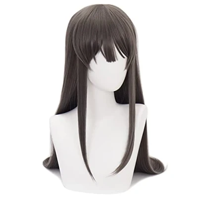 Image of HIROAKIYA Mai Sakurajima Wig, Rascal Does Not Dream of Bunny Girl Senpai Cosplay Wig with Cap