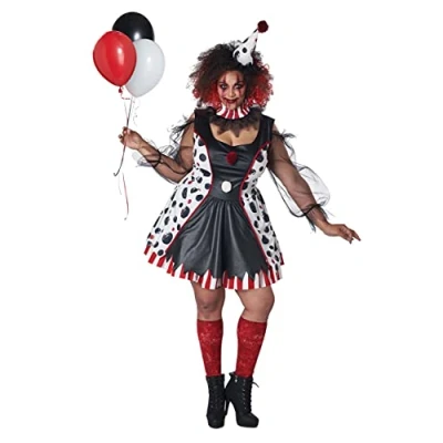 Image of Women&#039;s Twisted Clown Plus Fancy Dress Costume 3X