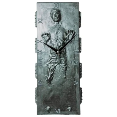 Image of Star Wars Themed Black Wall Clock STW3488