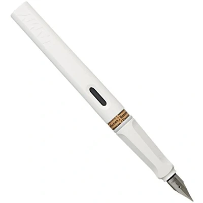 Image of LAMY Safari White Fountain Pen with Broad Nib