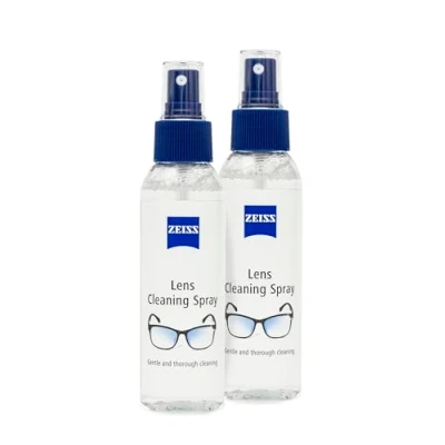 Image of ZEISS Lens Cleaning Spray, Twin Pack for Cleansing Optical Surfaces, Glass and Plastic Cleaner, Glasses, Spectacles, Cameras, Microscopes, Digital Screens Ski Goggles,120 ml (Pack of 2)