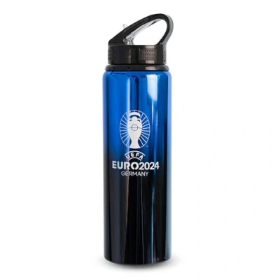 Image of Hy Pro Euro 2024 750ml Aluminium Bottle, Officially Licensed, Stadium Design, Integrated Folding Straw, Lightweight, 0,75L, Leakproof, Water Reusable