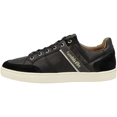 Image of Pantofola d&#039;Oro Vicenza Uomo Low Men&#039;s Trainers, Black gold, 8 UK
