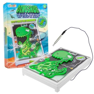 Image of abeec Dinosaur Operation Game for Boys and girls Board Kids 6+ Toy Remove the Body Parts or Face Buzzer
