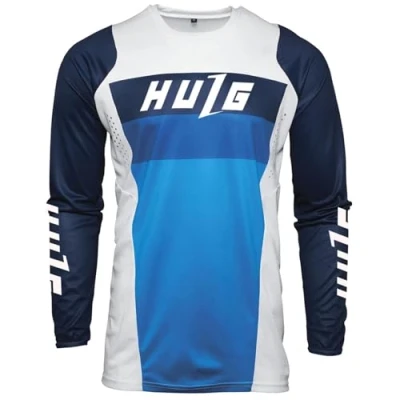 Image of Mens Bike,men&#039;s MTB Long Sleeve Jersey,Cycling Jersey Men&#039;s Mountain Bike Motocross T Shirt Bicycle Wear (Style 05,M)