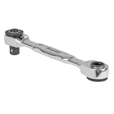 Image of Sealey Premier Micro Ratchet Bit Driver &amp; Wrench 1/4&quot; Sq Hex Drive AK6972