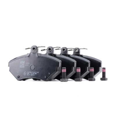 Image of 8A0698151A, 8D0698151E, 8D0698151L, 8E0698151, 8E0698151A Brake pad set FEBI BILSTEIN 16336 Front Axle excl. wear warning contact with screw