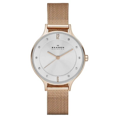 Image of Skagen Anita WoMens Rose Gold Watch SKW2151 Stainless Steel One Size