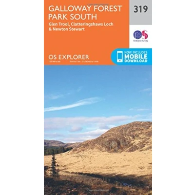 Image of Explorer 319 Galloway Forest Park South Map With Digital Version
